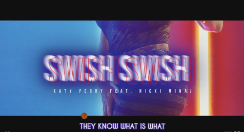 Katy Perry - Swish Swish (Lyric Video Starring Gretchen) ft. Nicki Minaj
