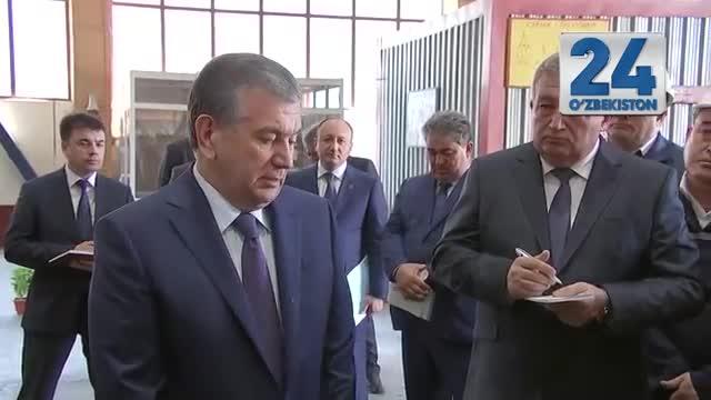 Prezident Shavkat Mirziyoyevning Bekobod shahriga tashrifi (18/08/2017) To‘liq video-lavha