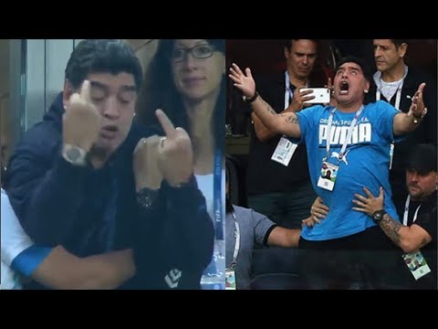 Марадона. Реакция на голы Месси и Рохо. Нигерия-Аргентина.