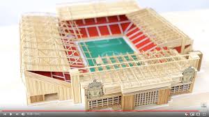 How to make the Anfield stadium of Liverpool with Wooden sticks youtube