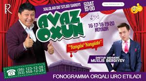Avaz Oxun - O'zbekcha kulgi nomli konsert dasturi 2019 youtube